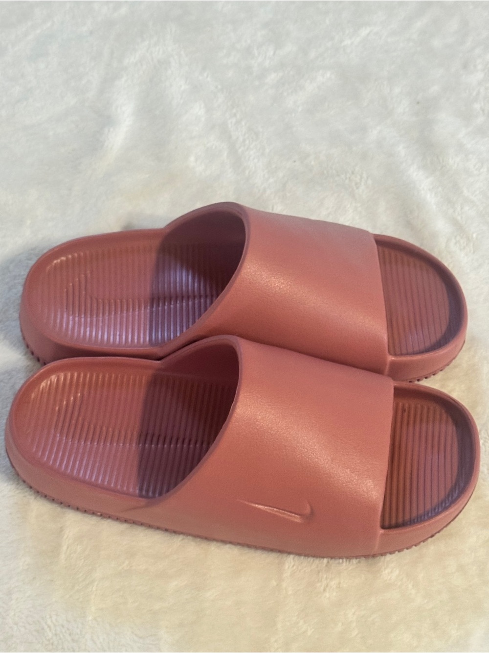 NIKE FOAM SLIDES MAUVE PINK / SIZE 9 - Picture 2 of 4